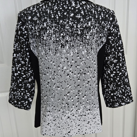 Joseph Ribkoff Black Eyelet Accent Jacket - Picture 6 of 14